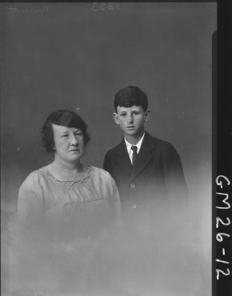 portrait of woman and boy H/S, Murcatt