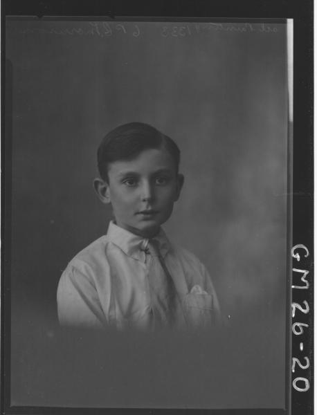 portrait of young boy H/S, Morrison