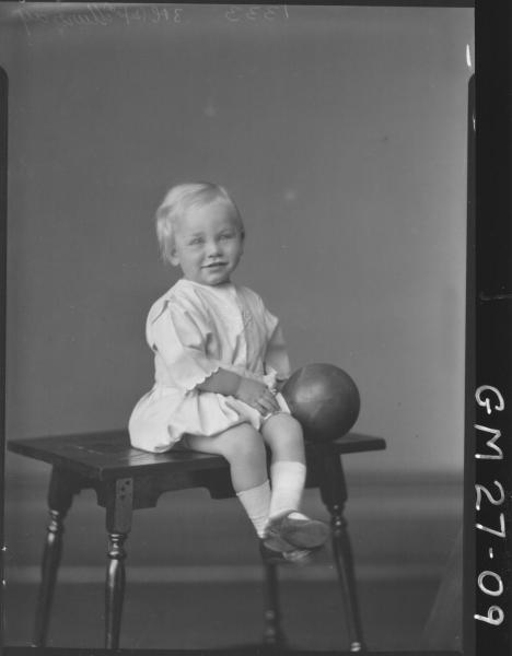 portrait of young child, F/L Murray