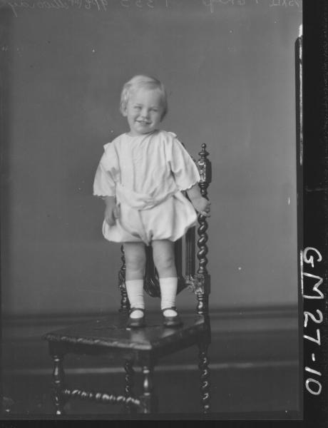 portrait of young child, F/L Murray