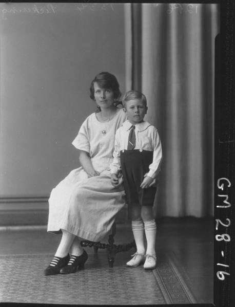 portrait of young woman and boy, F/L Pickering