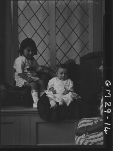 portrait of two young children, Prides