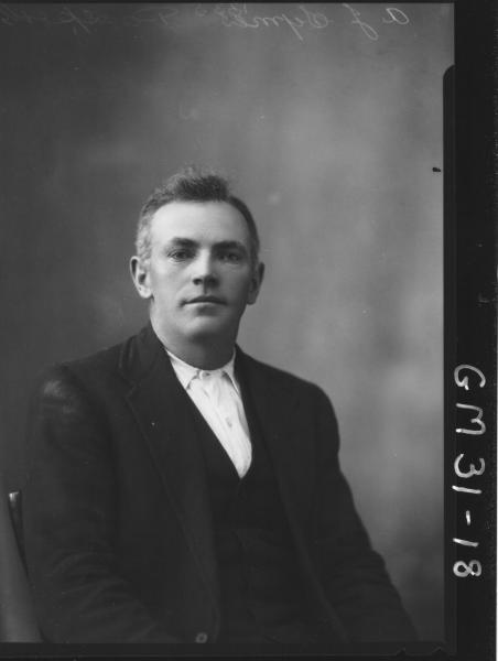 portrait of man Passport, H/S A.J. Symes