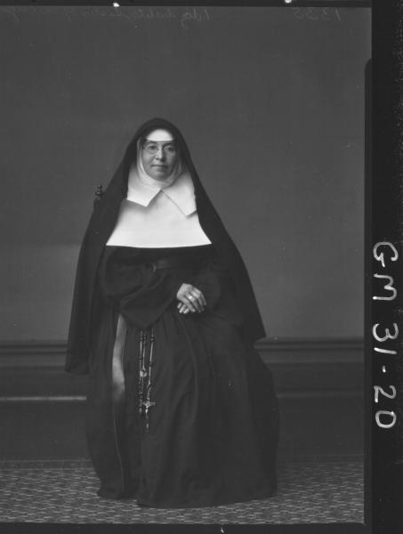 portrait of nun, F/L Sister of Mercy