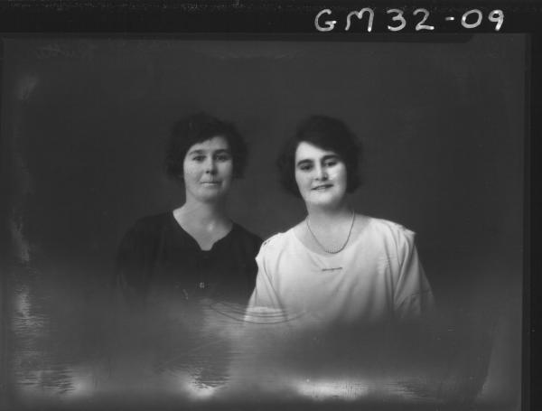 portrait of two women, H/S Rutter