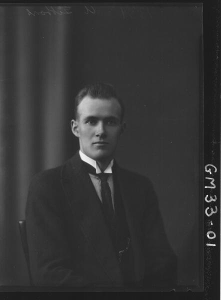 portrait of young man, H/S Gibbons