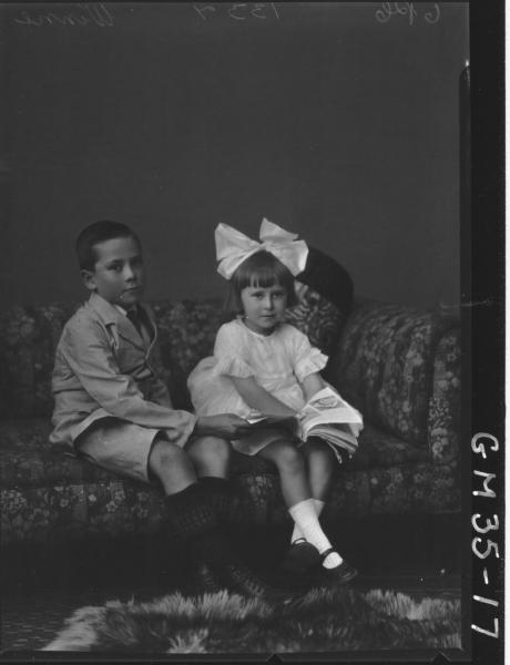 portrait of boy and girl, Wynne