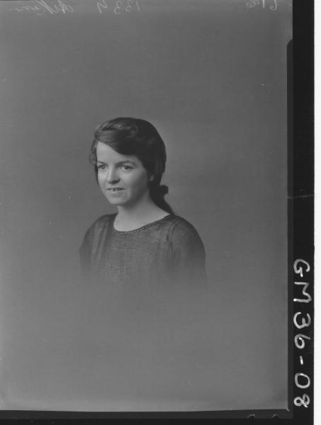portrait of young woman, H/S Aiken