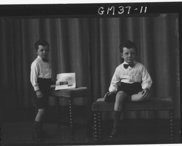 two portrait pose of boy, F/L Regan