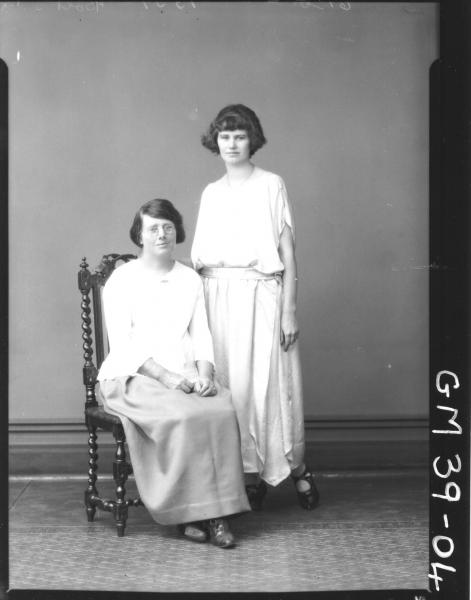 portrait of two women, F/L Bolt