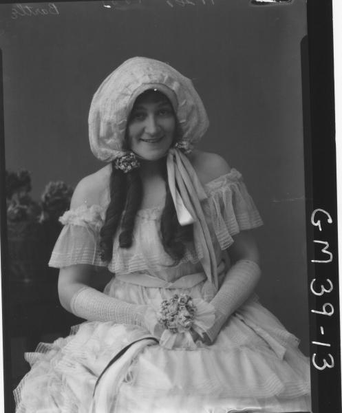 portrait of woman fancy dress, Bartle