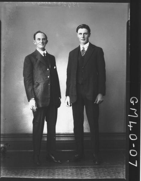 portrait of two men, F/L Simpson