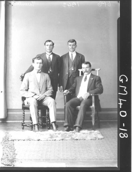 portrait of four men, F/L Perentich