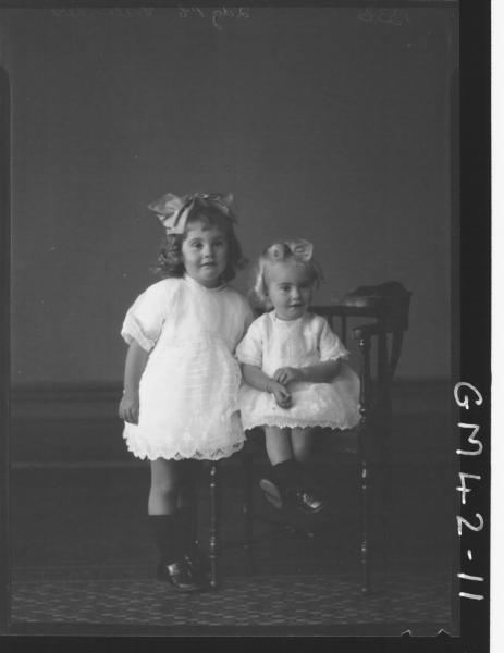 portrait of two young children, F/L Vallender