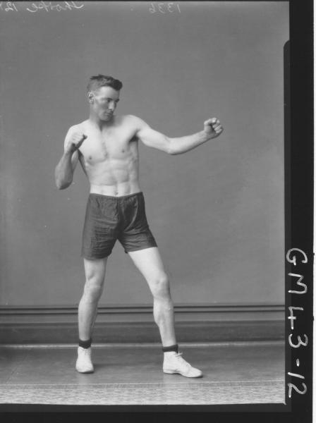 portrait of young boxer, F/L Thorpe