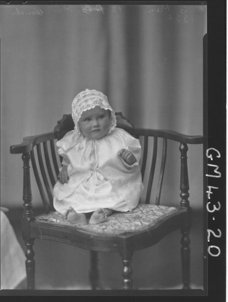 portrait of baby, F/L Winch
