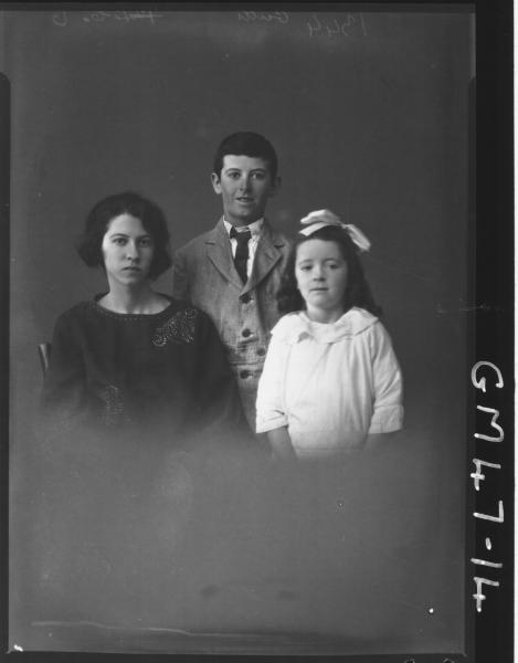 portrait of woman and two children, Gritts