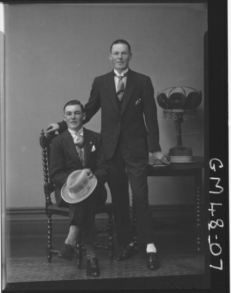 portrait of two young men, F/L Edwards