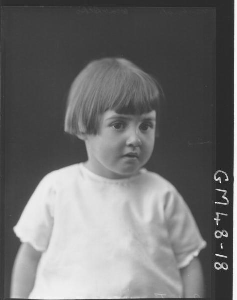 portrait of child, H/S Pinkerton