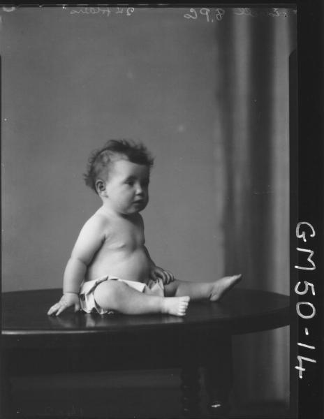 portrait of baby, Edgell