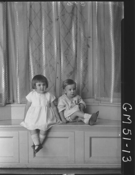 portrait of two children, Gaunt