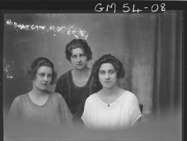 PORTRAIT OF THREE WOMEN, H/S HUSSEY