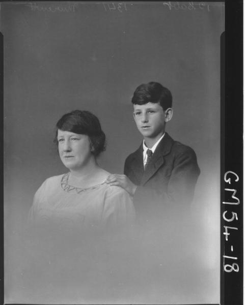 PORTRAIT OF WOMAN AND BOY, MURCUTT
