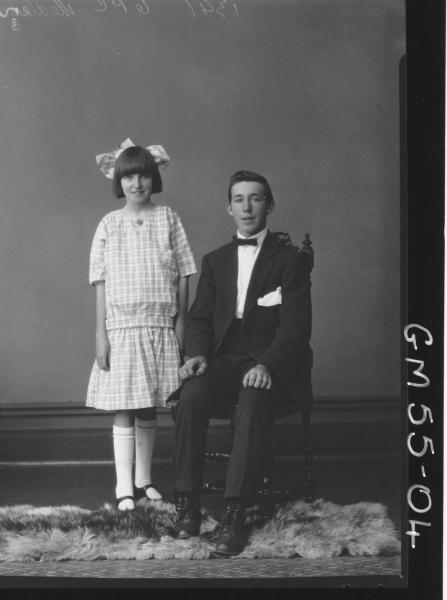 PORTRAIT OF BOY AND GIRL, F/L MEDLEY