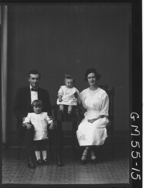 PORTRAIT OF WOMAN, MAN AND TWO CHILDREN, F/L O'CARROLL