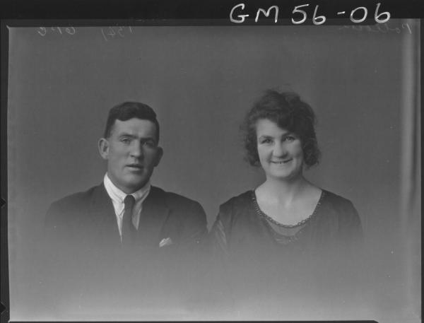 Portrait of man & woman H/S,  James POLLOCK & Bearnadette POLLOCK (brother and sister).