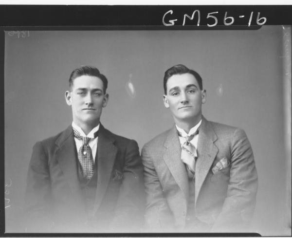 Portrait of two men H/S, McGuire