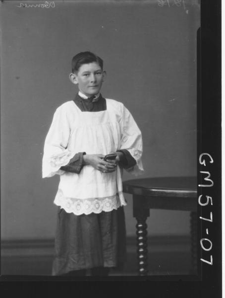 Portrait of choir boy F/L, O'Conner