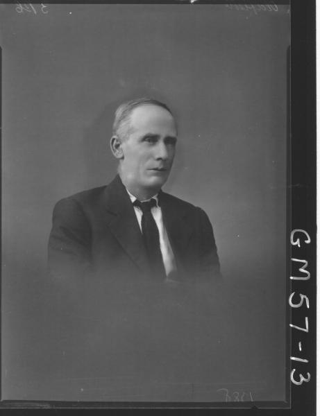 Portrait of man H/S, Oldfield