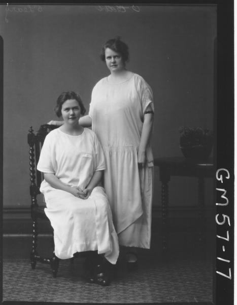 Portrait of two young women F/L, O'Leary