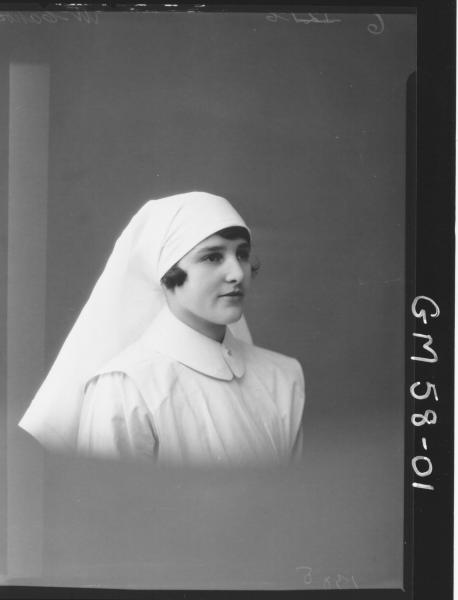Portrait of nurse H/S, McCahon
