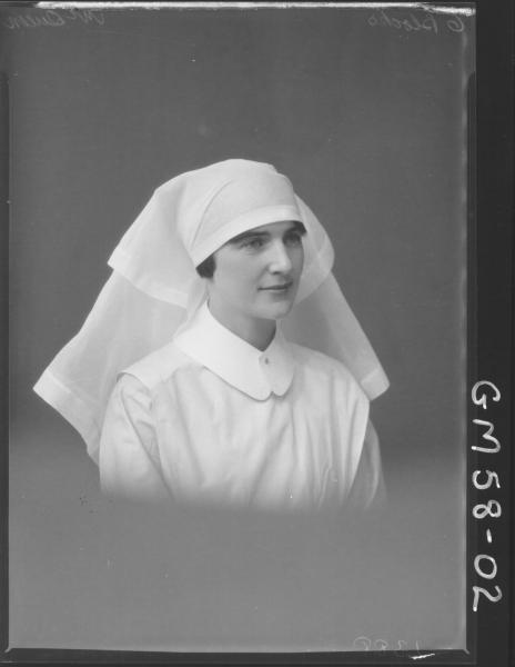 Portrait of nurse, McQueen