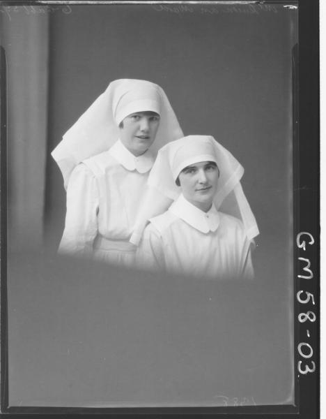 Portrait of two nurses, McQueen and Ward