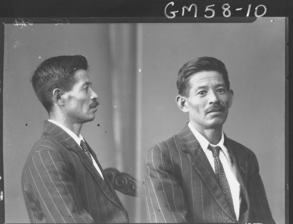 Two portrait poses of Japanese man H/S, Oto