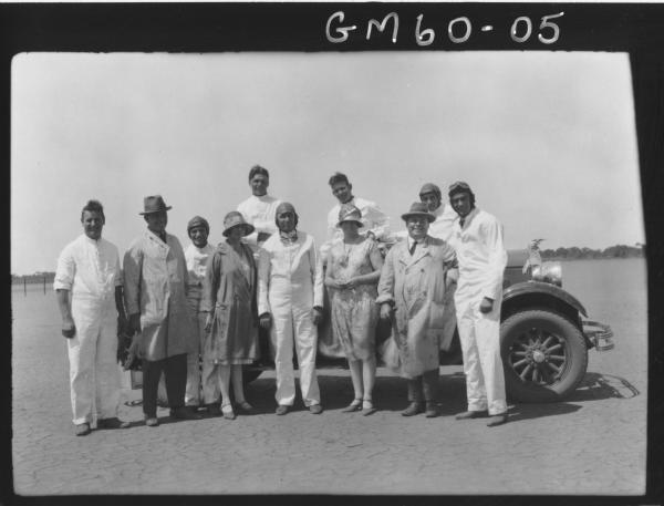 Studebaker sports car trials on lake Perkollili