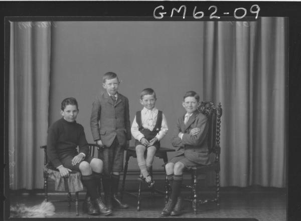 Portrait of four boys Martin