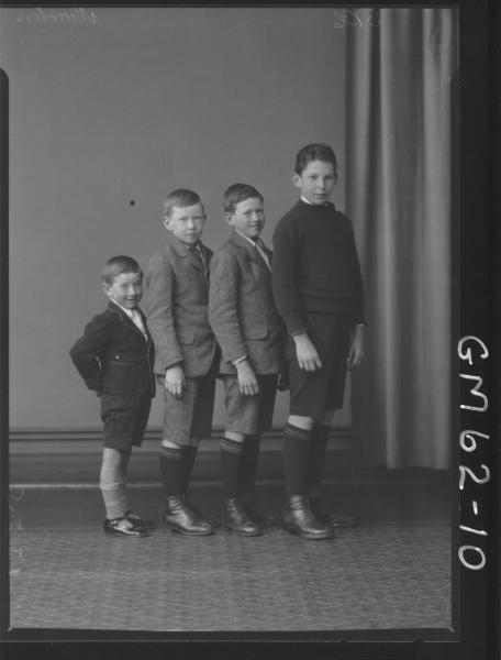 Portrait of four boys Martin