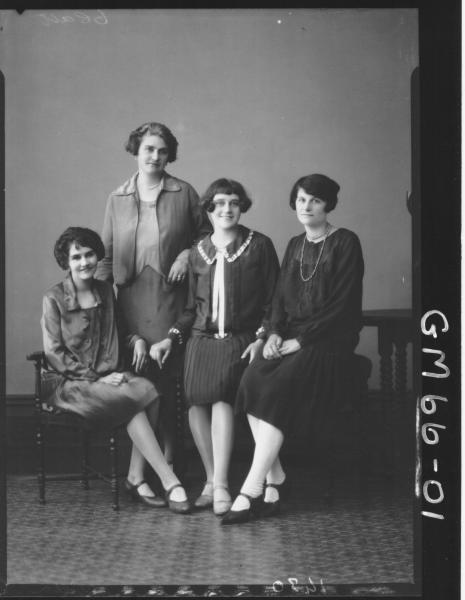 Portrait of four women F/L, Villa