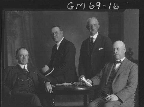 PORTRAIT OF FOUR MEN C.I.D. STAFF POLICE