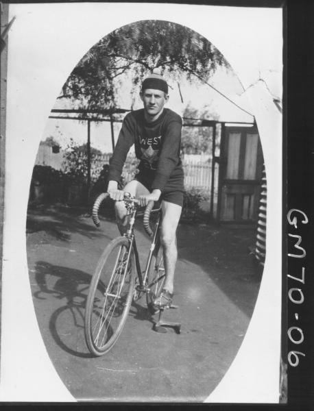 PORTRAIT COPY OF MAN ON BIKE, NELSON