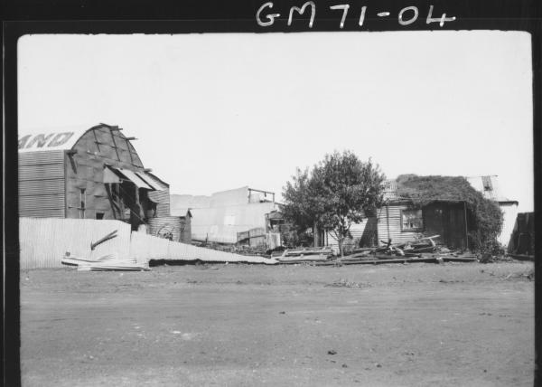 CYCLONE DAMGE, FORWOOD DOWN & CO DEPOT