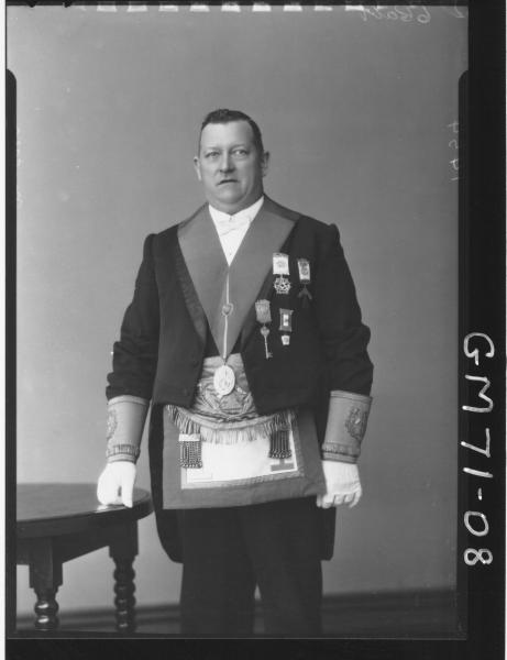 PORTRAIT OF MAN IN MASONIC REGALIA, MILLAR