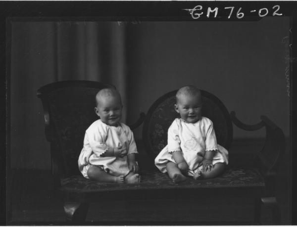 PORTRAIT OF TWIN BABIES, PERRIMAN