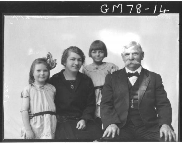 PORTRAIT OF WOMAN, MAN & TWO CHILDREN, MACKAY