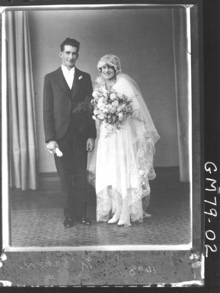 COPY OF PORTRAIT OF BRIDE AND GROOM, F/L, MCCAHON