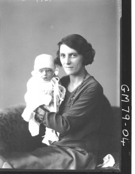 PORTRAIT OF WOMAN AND BABY, OSBORNE